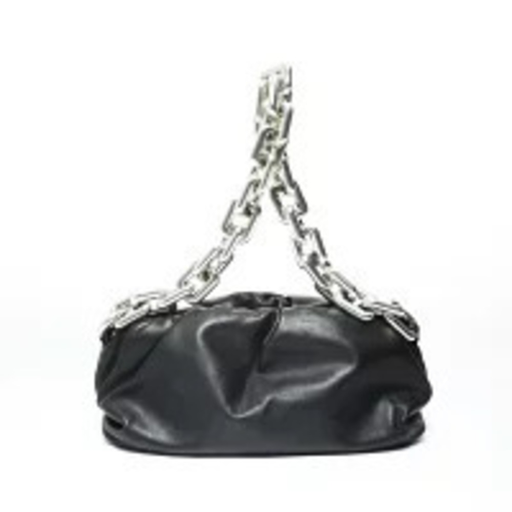 Bottega Veneta The Chain Pouch Clutch Shoulder Bag Black